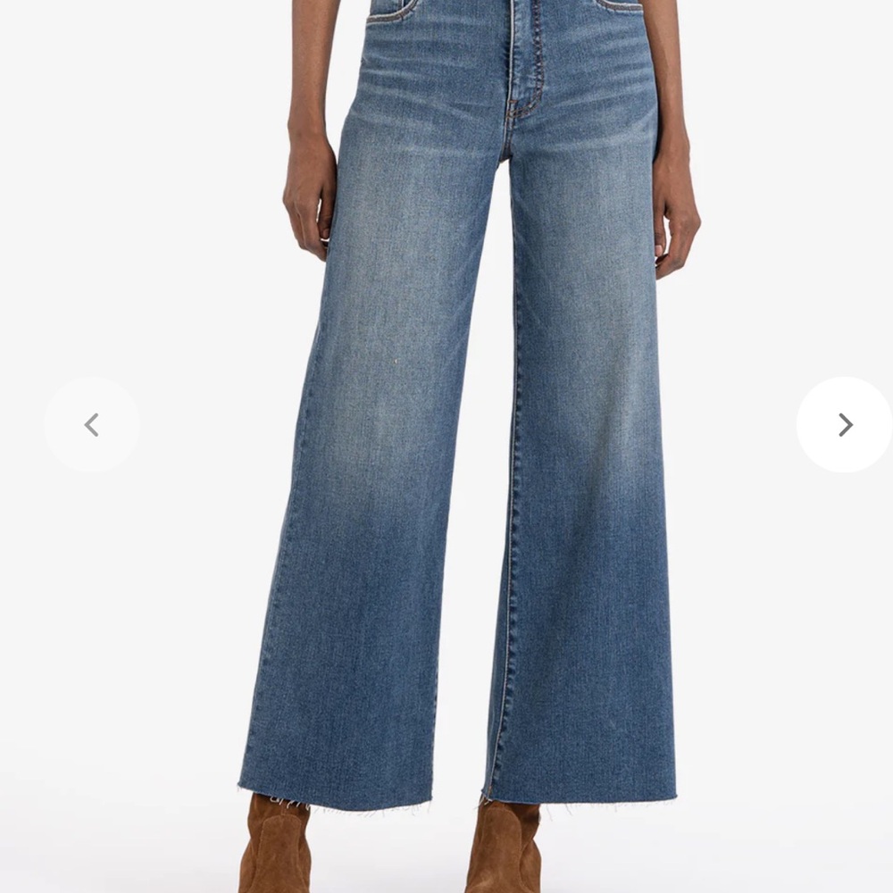 Kut from the Kloth Meg High Rise Wide Leg Jeans 12L